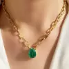 5.7ct Multi-cut Sapphire Paperclip Chain Necklace