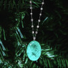 16ct Large Oval Cut Paraiba Multi-cut Chain Statement Necklace