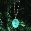 16ct Large Oval Cut Paraiba Multi-cut Chain Statement Necklace
