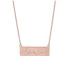 "You're My Heart" Heartbeat Horizontal Bar Necklace