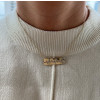 "You're My Heart" Heartbeat Horizontal Bar Necklace