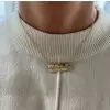 "You're My Heart" Heartbeat Horizontal Bar Necklace