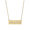 "You're My Heart" Heartbeat Horizontal Bar Necklace