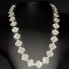 50ctw Round Cut Clustered Clover Statement Necklace