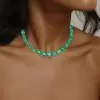55ctw Multi-cut Emerald Gold Tone Statement Necklace