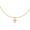 3ct Multi-cut Omega Chain Simple Everyday Necklace