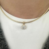 3ct Multi-cut Omega Chain Simple Everyday Necklace