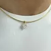 3ct Multi-cut Omega Chain Simple Everyday Necklace