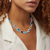 120ctw Multi-shaped Firework Cut Multicolor Statement Necklace
