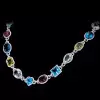 120ctw Multi-shaped Firework Cut Multicolor Statement Necklace