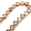 90ctw Champagne Sapphire Rose Gold Tone Statement Necklace