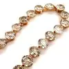 90ctw Champagne Sapphire Rose Gold Tone Statement Necklace