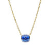 7.5ct Cushion Cut Blue Sapphire Vintage Pendant Necklace
