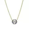 7.5ct Cushion Cut Blue Sapphire Vintage Pendant Necklace