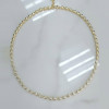 24ctw Bezel Set Pear Cut Button Back Tennis Necklace