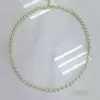 24ctw Bezel Set Pear Cut Button Back Tennis Necklace