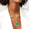 20ct Pear-shaped Paraiba Matte Pendant Necklace