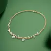 8ctw Round Cut Wave Modern Torque Necklace