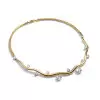 8ctw Round Cut Wave Modern Torque Necklace