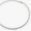 6ctw Two Row Round Cut Paved Torque Choker Necklace