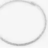 6ctw Two Row Round Cut Paved Torque Choker Necklace