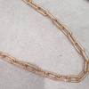 30ctw White Sapphire Paved Paperclip Chain Necklace