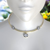 11ctw Oval Cut Vintage Pendant Torque Necklace