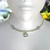 11ctw Oval Cut Vintage Pendant Torque Necklace