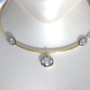 11ctw Oval Cut Vintage Pendant Torque Necklace