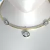 11ctw Oval Cut Vintage Pendant Torque Necklace