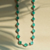 49ctw Cushion Cut Emerald Cluster Statement Necklace