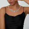 30ctw Marquise Cut Art-deco Vintage Statement Necklace