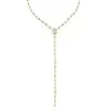 4.5ctw Multi-cut White Sapphire Dainty Y Necklace