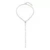 4.5ctw Multi-cut White Sapphire Dainty Y Necklace