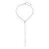 4.5ctw Multi-cut White Sapphire Dainty Y Necklace
