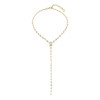 4.5ctw Multi-cut White Sapphire Dainty Y Necklace