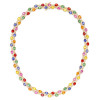 35ctw Oval Cut Multicolor Sapphire Double-layer Rainbow Necklace