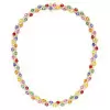 35ctw Oval Cut Multicolor Sapphire Double-layer Rainbow Necklace