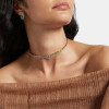 4ctw White Sapphire Clustered Choker Necklace