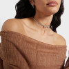 4ctw White Sapphire Clustered Choker Necklace