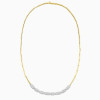 12ctw Multicolor Sapphire Paved Bead Necklace