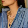 12ctw Multicolor Sapphire Paved Bead Necklace