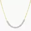12ctw Multicolor Sapphire Paved Bead Necklace