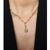 21ctw Round Cut Multicolor Removable Pendant Paperclip Necklace