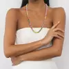45ctw Asscher Cut Multicolor Sapphire Rainbow Tennis Necklace