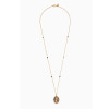 8ctw Multicolor Sapphire Paved Rainbow Egg Pendant Necklace