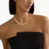 14ctw Round Cut Matte Vintage Collar Necklace