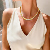 14ctw Round Cut Matte Vintage Collar Necklace