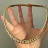 14ctw Round Cut Matte Vintage Collar Necklace