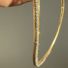 14ctw Round Cut Matte Vintage Collar Necklace